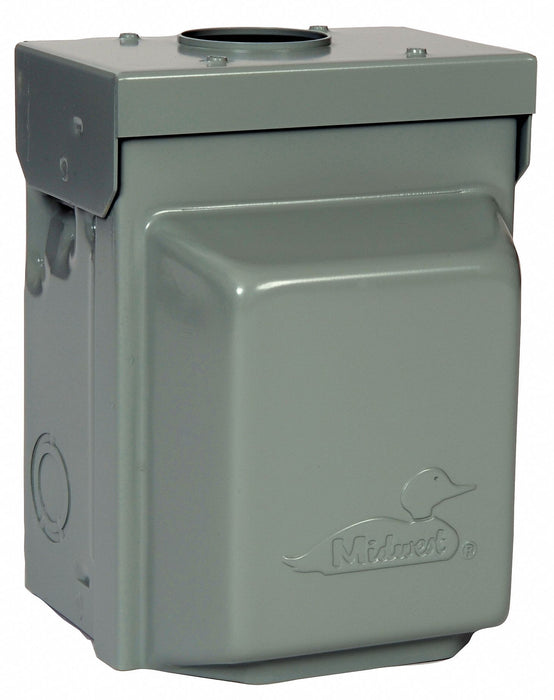 Unmtr Pwr Outlet Gng 20A Stl 5-20R2