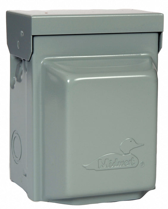 Unmtr Pwr Outlet Gng 20A Stl 5-20R2
