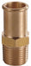 Beaded Fitting Brass 1/2 NPTx1/2 Barb