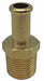 Beaded Fitting Brass 3/8 NPTx3/8 Barb