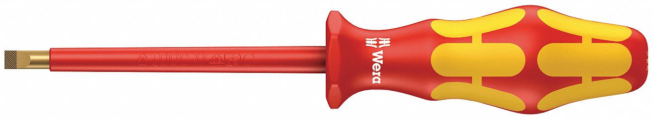 InsulScrewdriver Slotted 1/4in Round