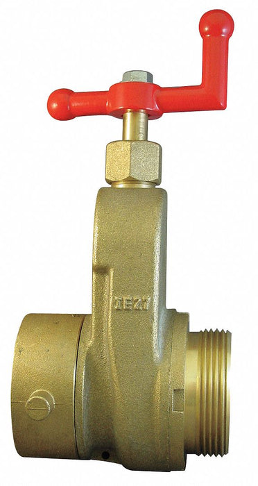 Hose Gate Valve 2.5in MxF NST Brass