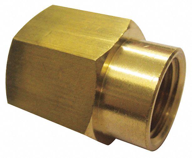 Coupling Brass FNPT 3/8 x 1/4  10 PK