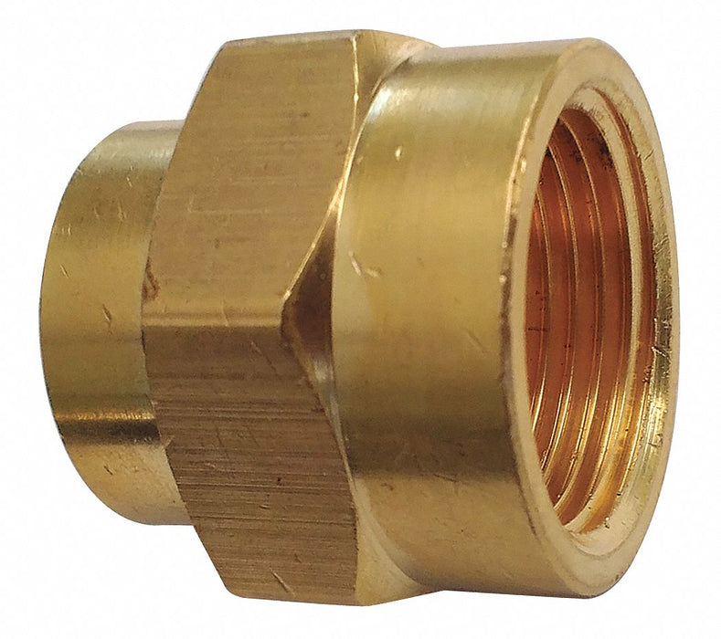 Reducing Coupling Brass 3/4 x 1/2 in