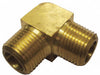 90 Elbow Brass 1/4 in Pipe Size MNPT