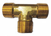 Male Tee Brass 1/2 in Pipe Size MNPT