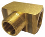 Extruded Branch Tee Brass 1/4 in NPT