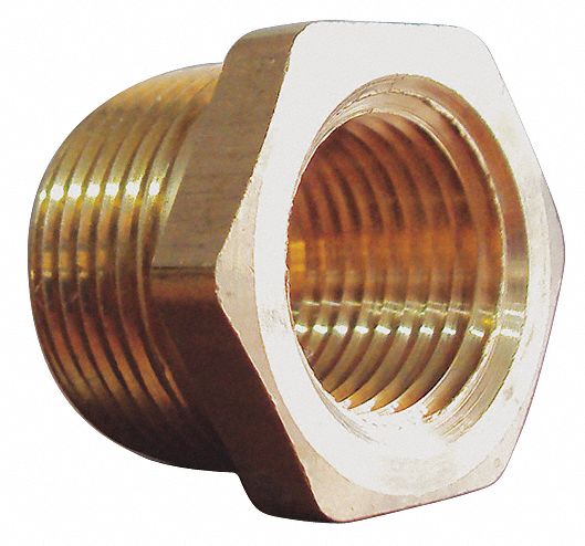 Hex Bushing Brass 3/8 x 1/4 in 10 PK