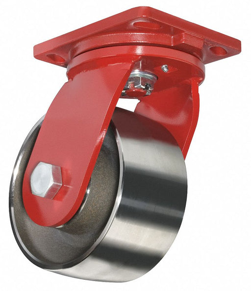 Plate Caster Swivel Steel 7 3/4 H