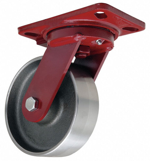 Plate Caster Swivel Steel 7 3/4 H