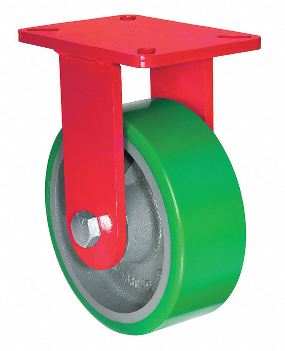 Plate Caster Rigid Polyurethane 7 3/4 H