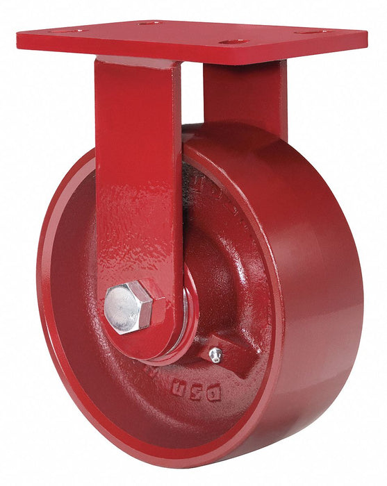 Plate Caster Rigid Iron 7 3/4 H