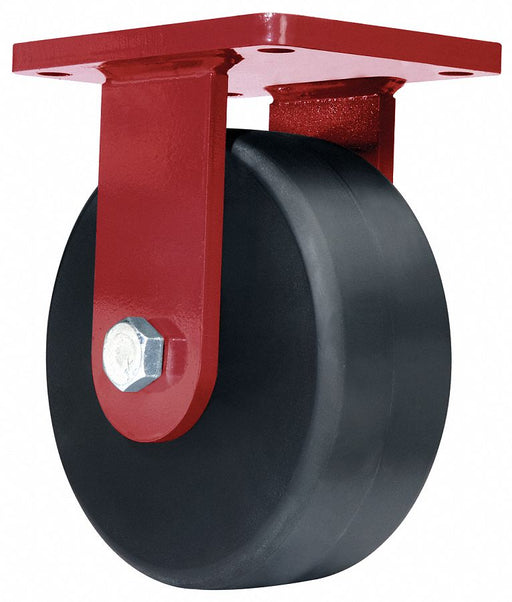 Plate Caster Rigid Nylon 10 1/2 H