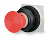 MushroomHeadPushButton Red NonIllum 30mm