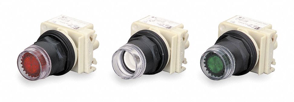 H4484 Flush Push Button Incandescent 30mm