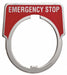 LegndPlate EmergencyStop Silvr/Red