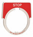 LegendPlate Stop Silver/Black Half-Round