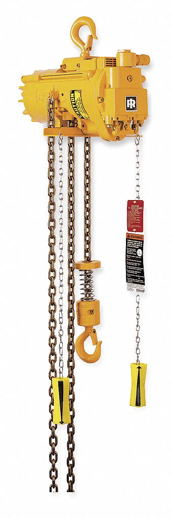 Air Chain Hoist 550 lb Cap. 10 ft Lift