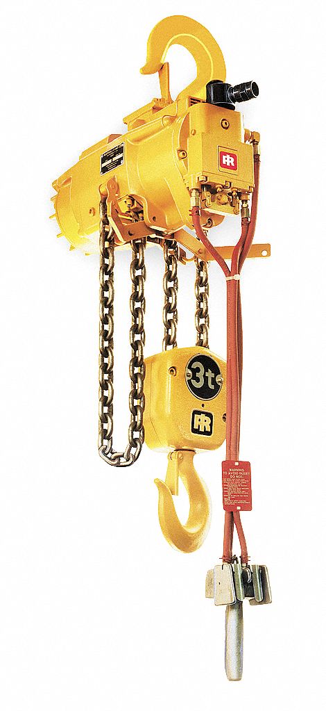 Air Chain Hoist 2200 lb Cap. 10 ft Lft