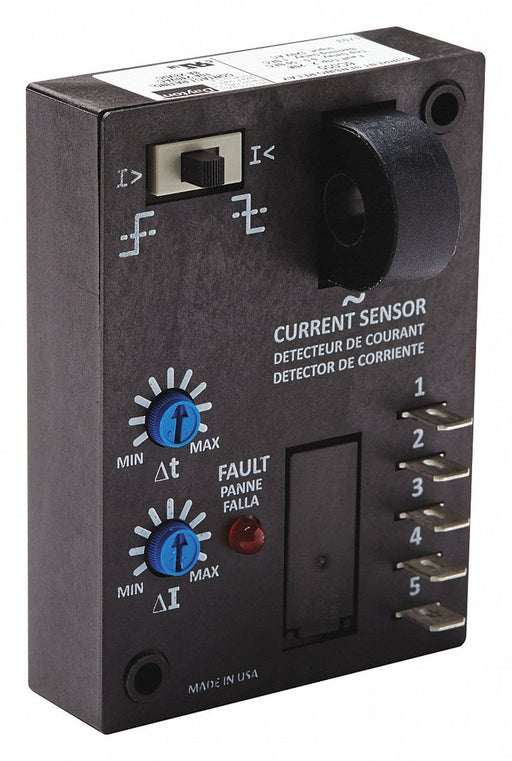 AdjCurrentSensorRelay 10A 120VAC 4Pin