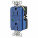 Receptacle Blue 15 A 2P3W Back 1PK