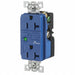 Receptacle Blue 20 A 2P3W Back Side 1PK