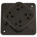 Receptacle Brown 20 A 2P3W Back 1PK
