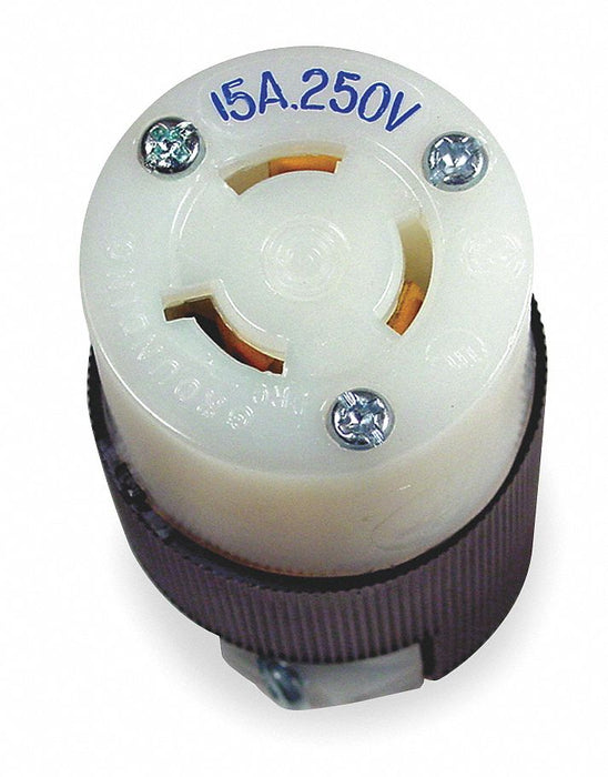 LckCon Strt 15 A Black White Nyl L6-15R