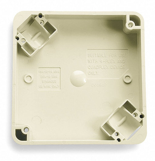 Adapter Box Ivory 4 in Square Box