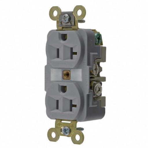 Receptacle Gray 20 A 2P3W Back Side 1PK