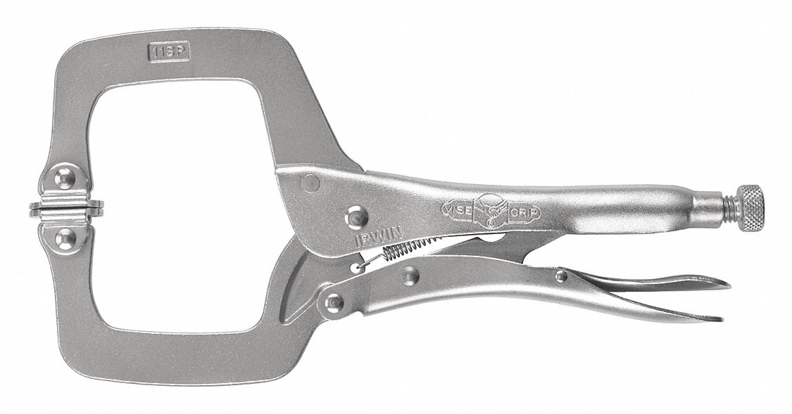 Locking C-Clamp 11 3-3/8Cap 2-5/8Throat