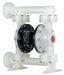 Dbl DphrmPmp Flange TPV/PP 3/4in 182gpm