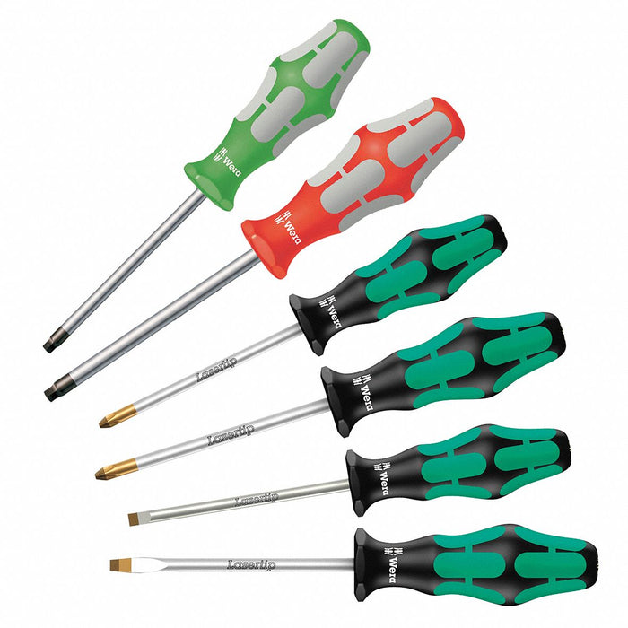 Screwdriver Set Slotted 1/4x6 6 Pc