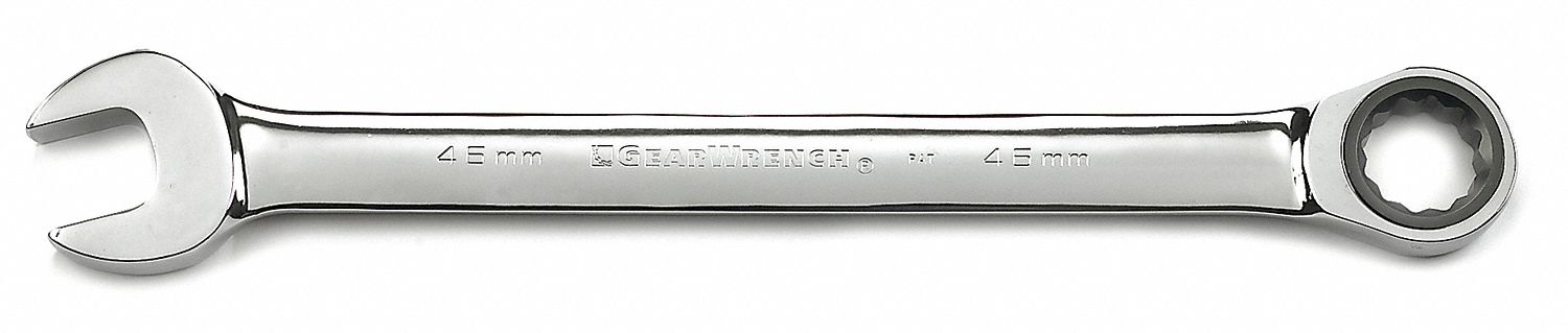 Ratcheting Combo Wrench 46mm Stubby