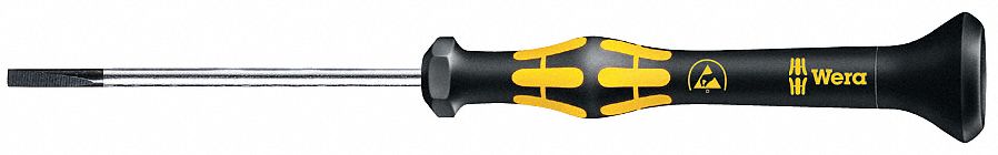 ESDPrecisionScrDrv Slt 3/32in Yll Round