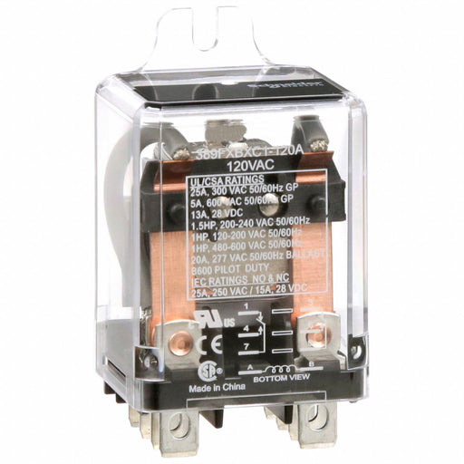 H8161 EnclosedPower Relay 120VAC DPDT 8Pins
