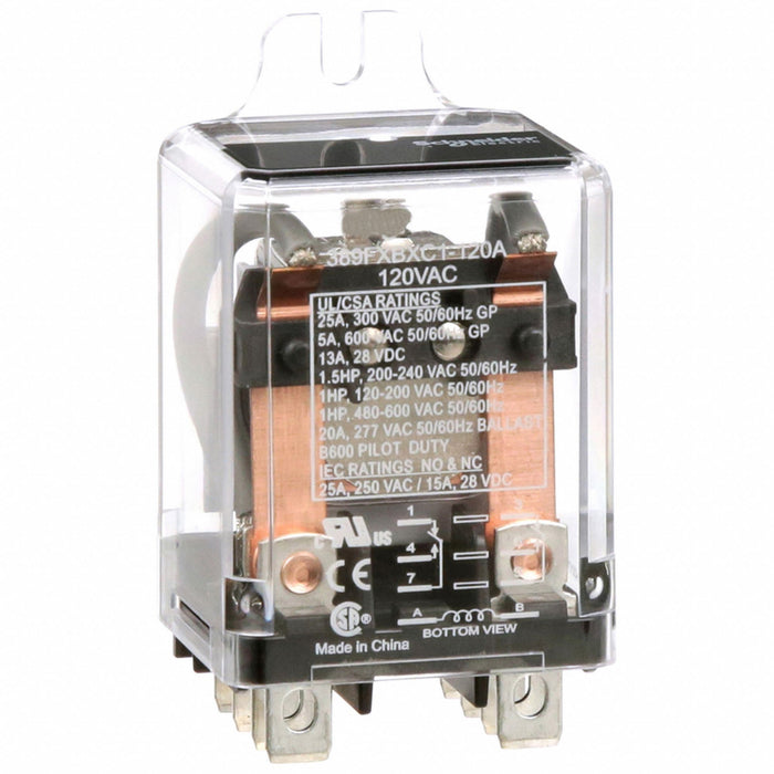 H8161 EnclosedPower Relay 120VAC DPDT 8Pins
