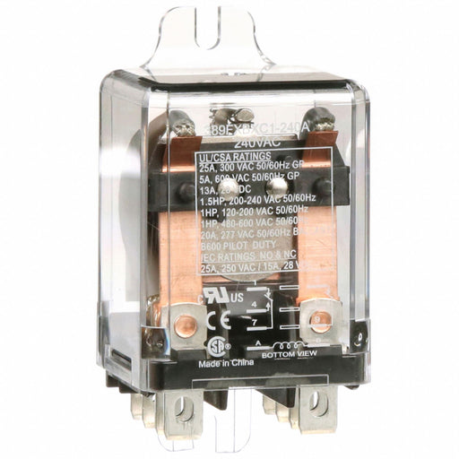 H8161 EnclosedPower Relay 240VAC DPDT 8Pins