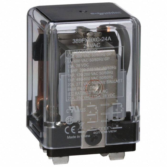 H8161 Enclosed Power Relay 24VAC DPDT 8Pins