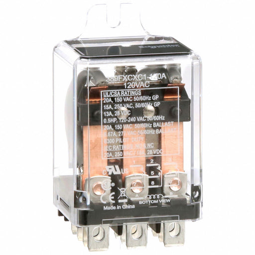 H8093 EnclosedPower Relay 120VAC 3PDT 11Pins