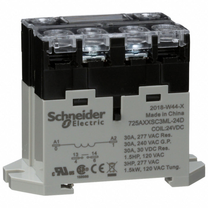 EnclosedPower Relay 24VDC SPST-NO 4Pin