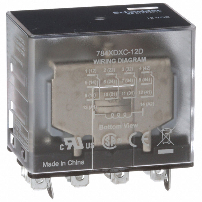 H8037 GeneralPurpose Relay 12VDC 4PDT 14Pins