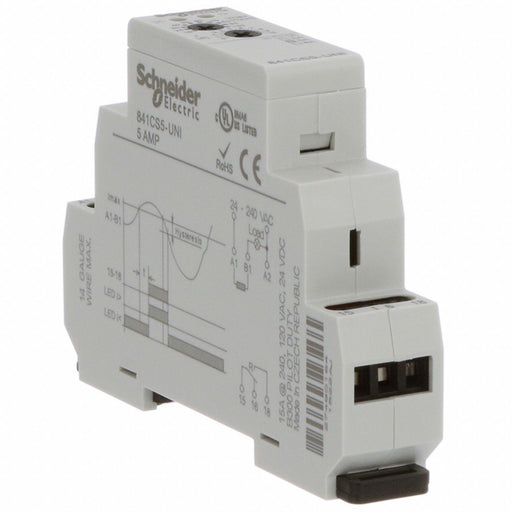 AdjCurrentSensorRelay 15A 24-240VAC 6Pin
