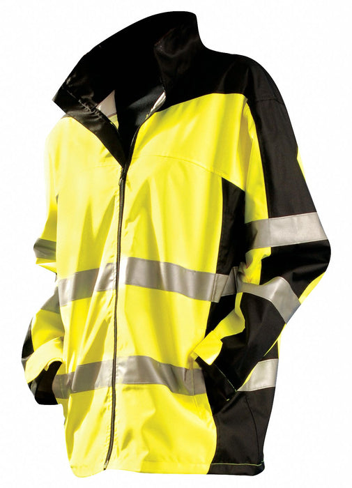 Rain Jacket Class 3 Type R Blk/Ylw L