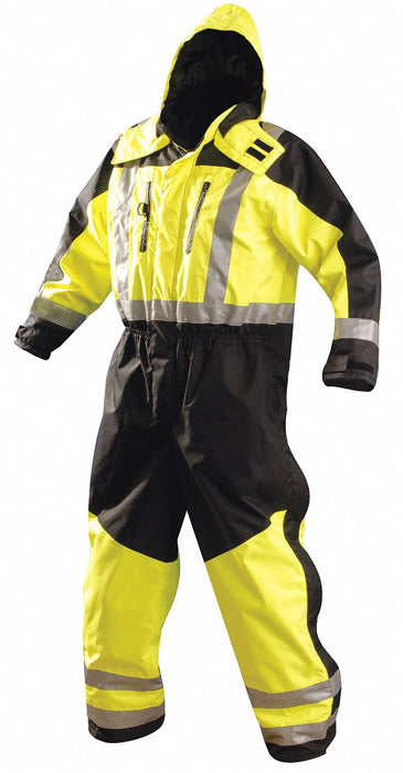Rain Coverall Class 3 Type R Blk/Ylw L