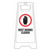 Restroom Sign White Plastic 24 in H