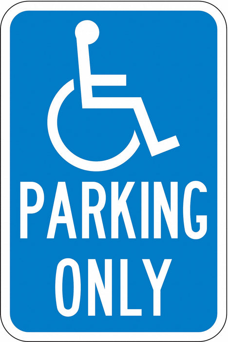 ADA Handicapped Parking Sign 18 x 12 