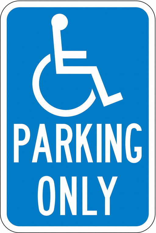 ADA Handicapped Parking Sign 18 x 12 