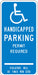 ADA Handicapped Parking Sign 24 x 12 