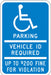 ADA Handicapped Parking Sign 18 x 12 